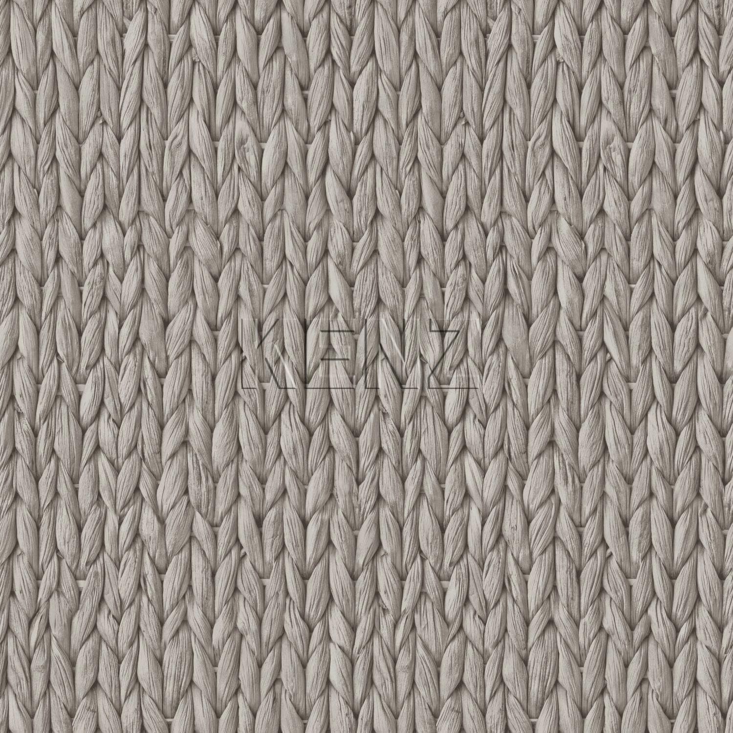wallpaper woven reed motif warm gray 148701