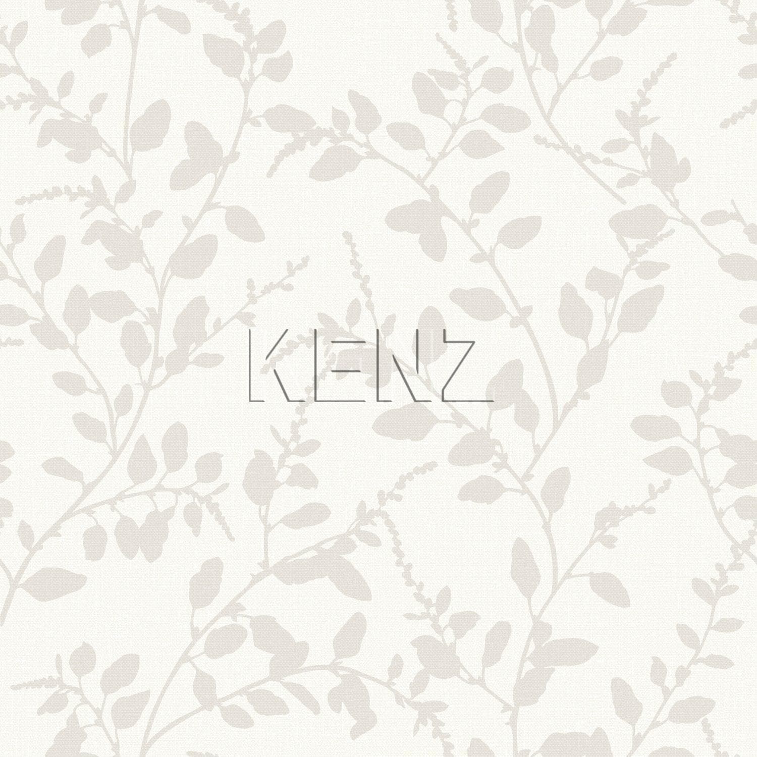 wallpaper leaf motif white 148728