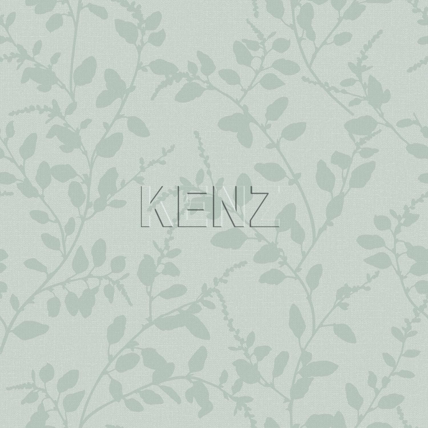 wallpaper leaf motif celadon green 148729