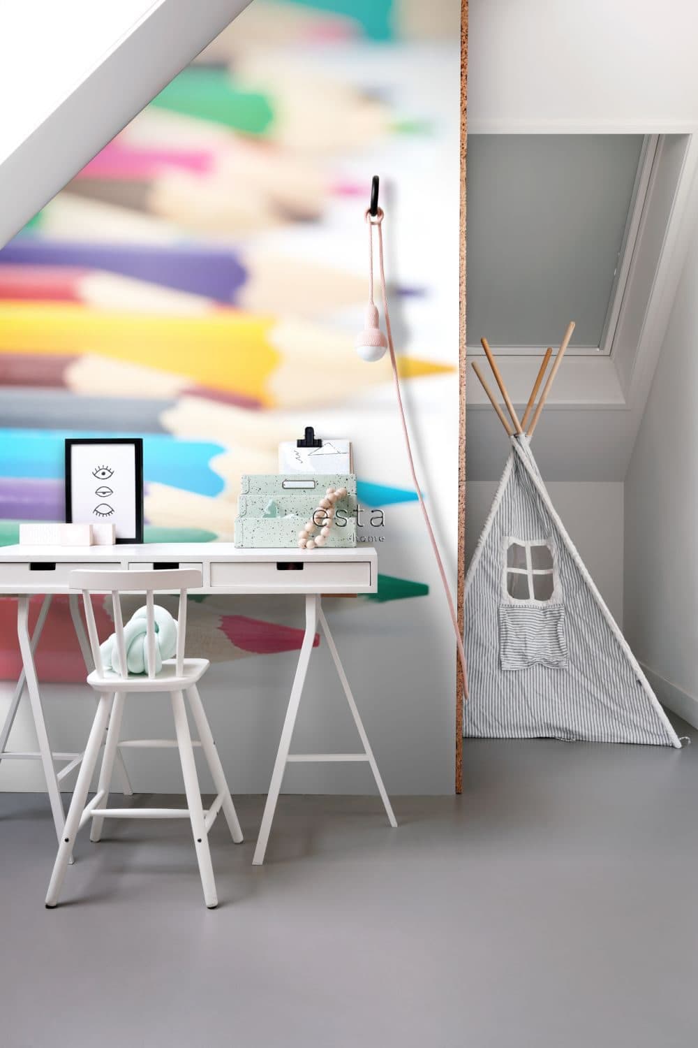 wall mural colored pencils multicolored 156504