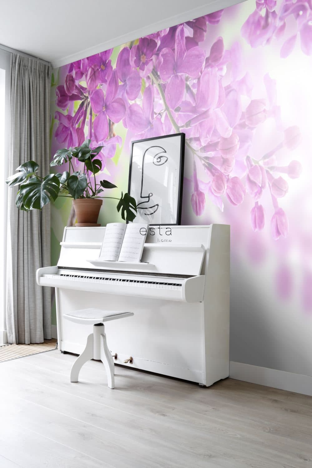 wall mural lilac pink 158010