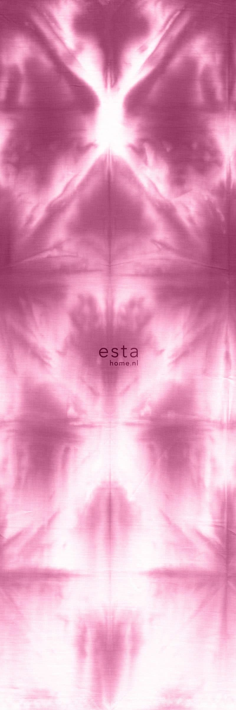 wall mural tie-dye shibori motif intense fuchsia pink 158821