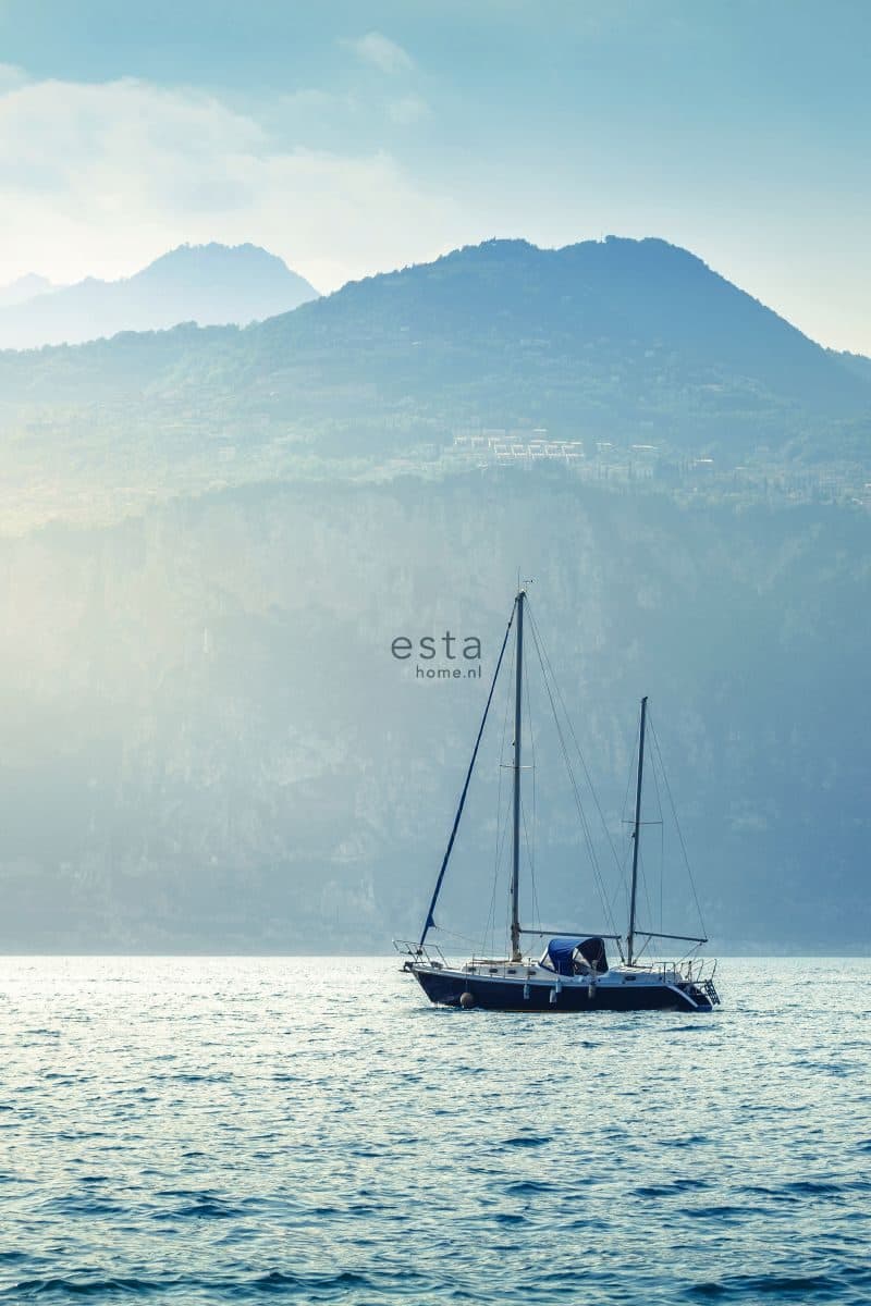 wall mural sailboat blue 158850