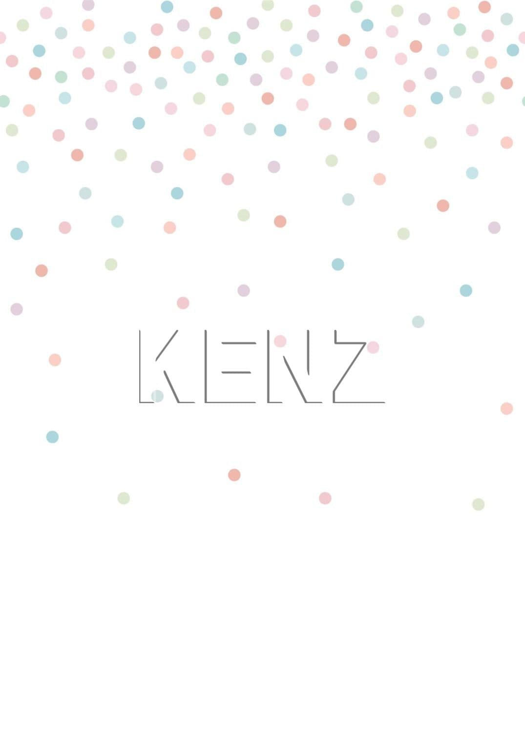 wall mural confetti dots pink, green and blue 158931