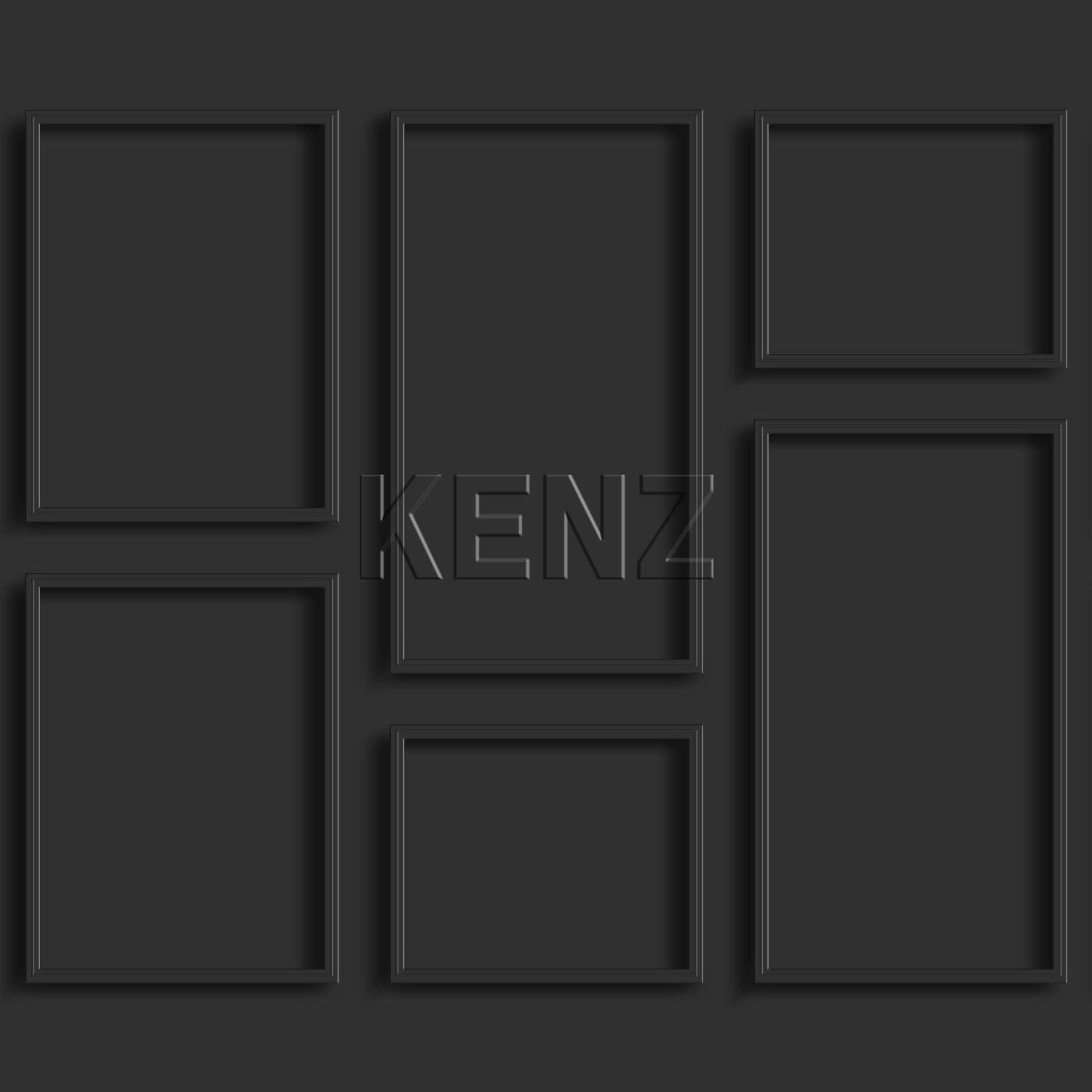 photo wallpaper wall panels anthracite gray 158940