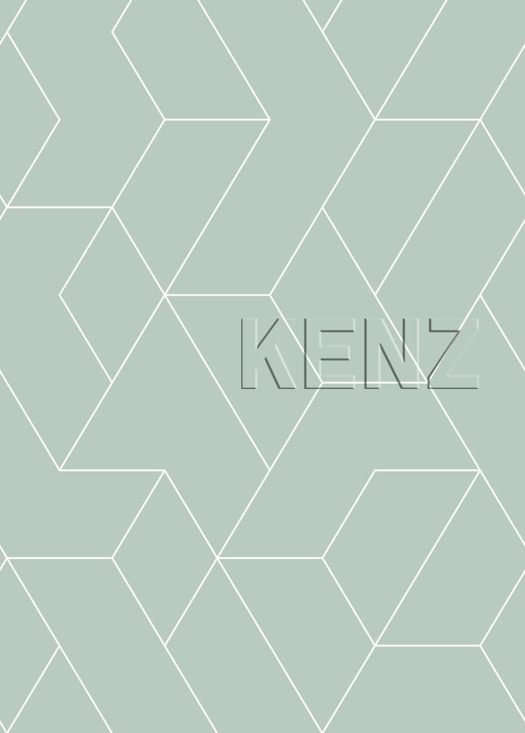 wall mural graphic lines light greyish green 158963