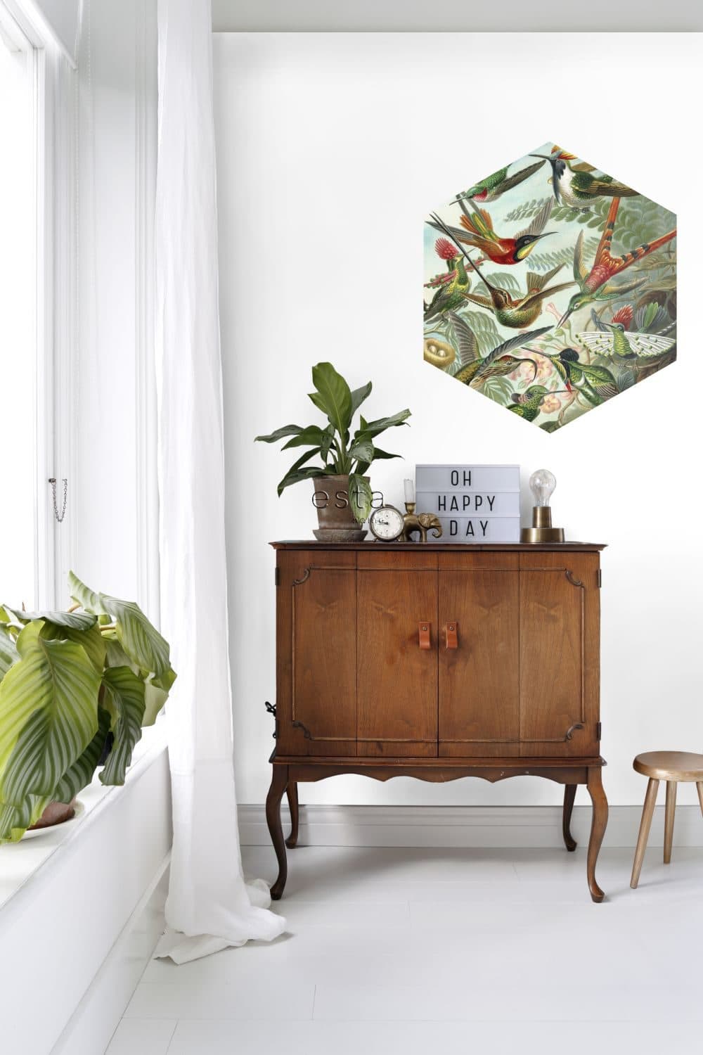 wall sticker birds tropical jungle green 158999