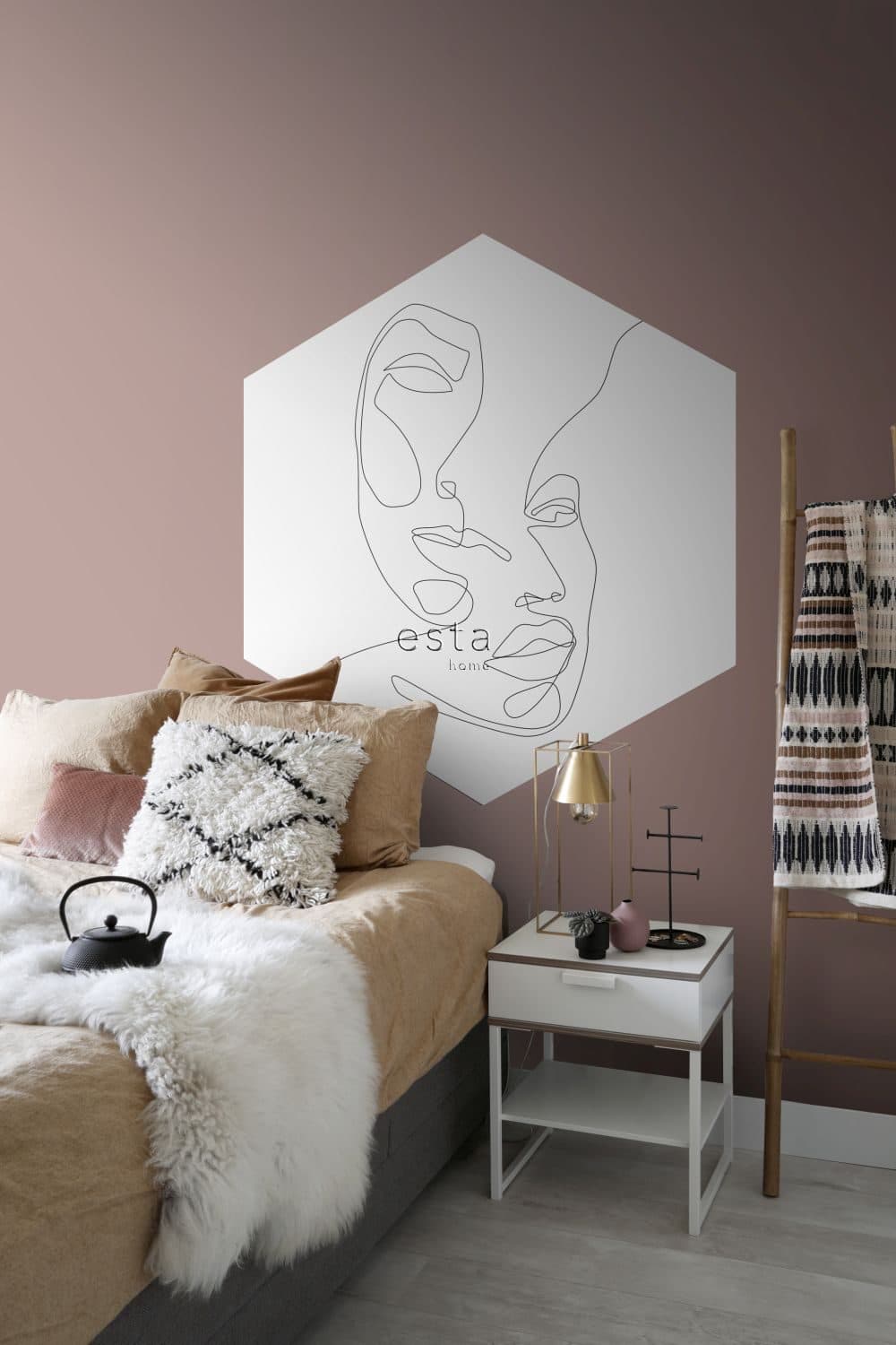 wall sticker faces black and white 159025
