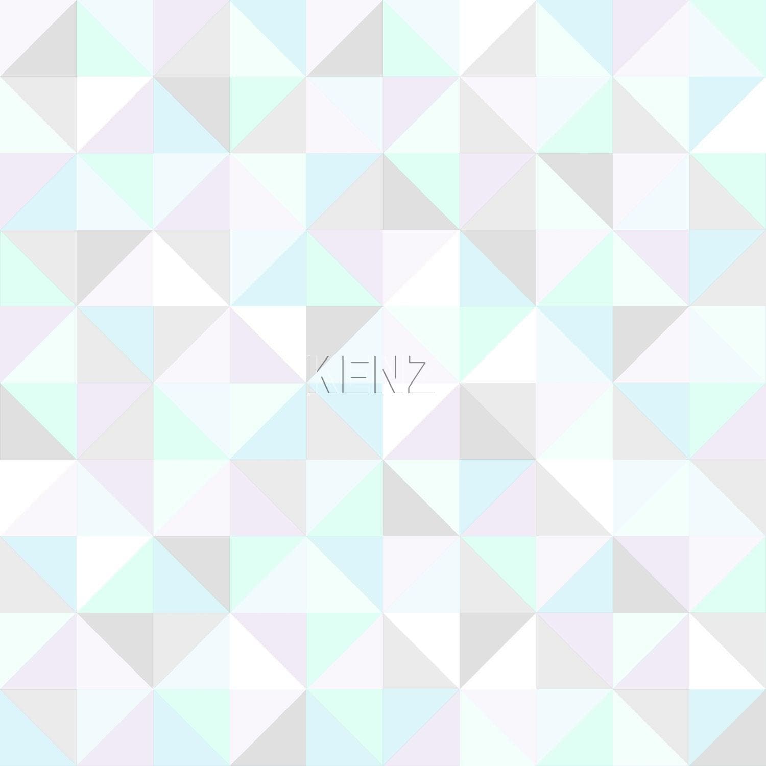 wallpaper triangles pastel purple, mint green, shiny silver gray and pastel blue 337205