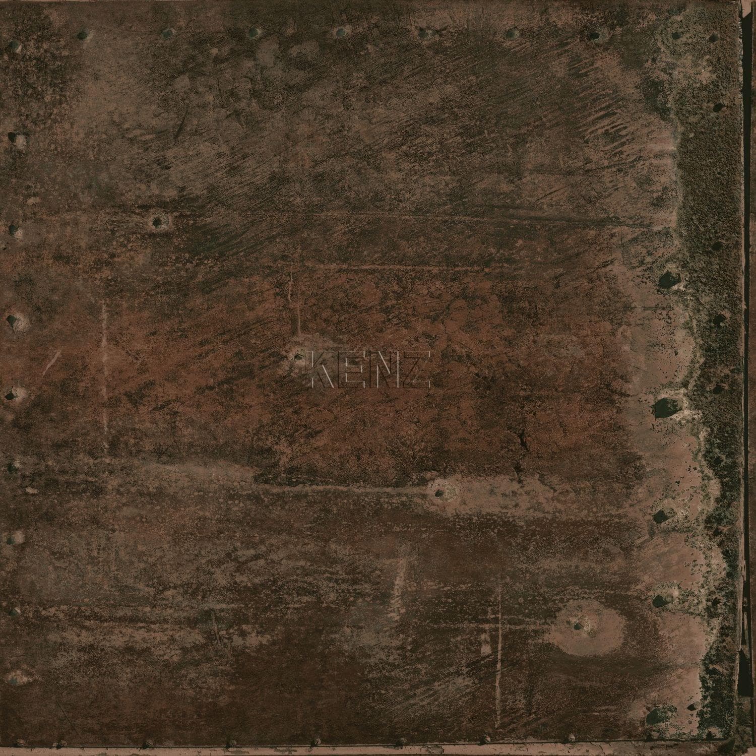 wallpaper large weathered rusty metal sheets with rivets rust brown 337231