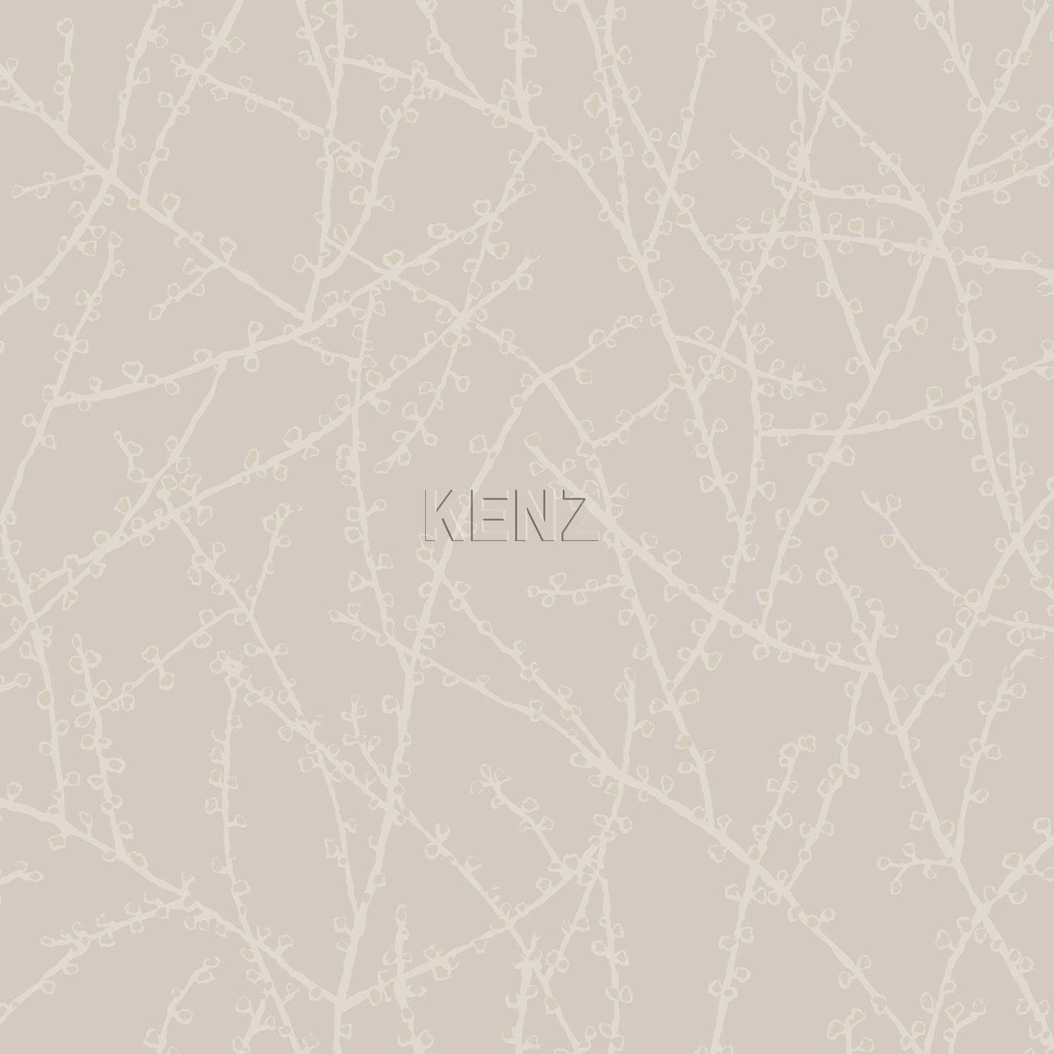 wallpaper blossom branch warm silver 345733