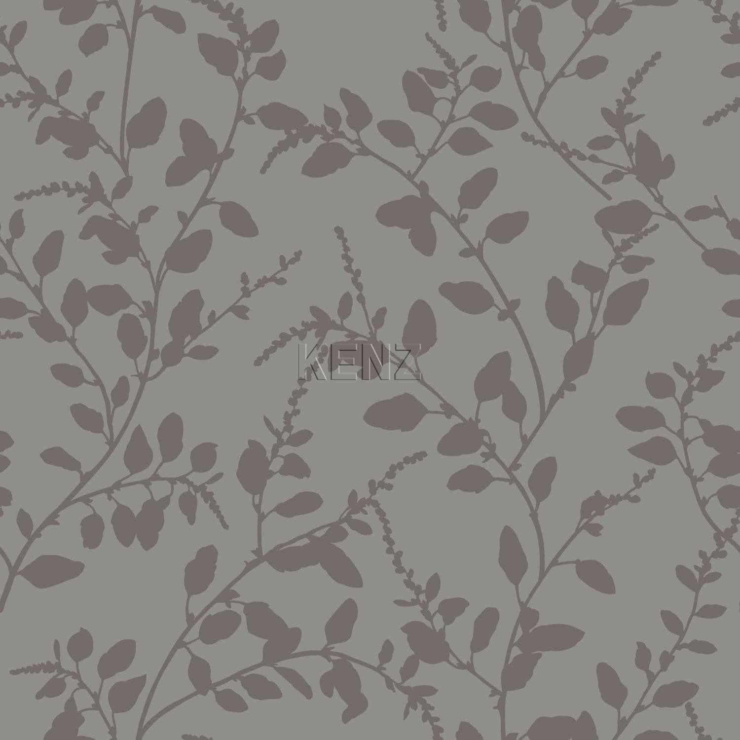 wallpaper leaves taupe 345930