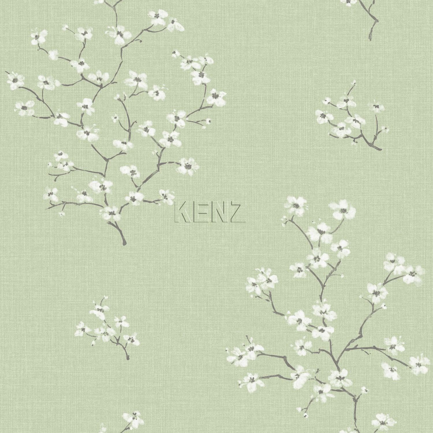 wallpaper blossom branch green 346544