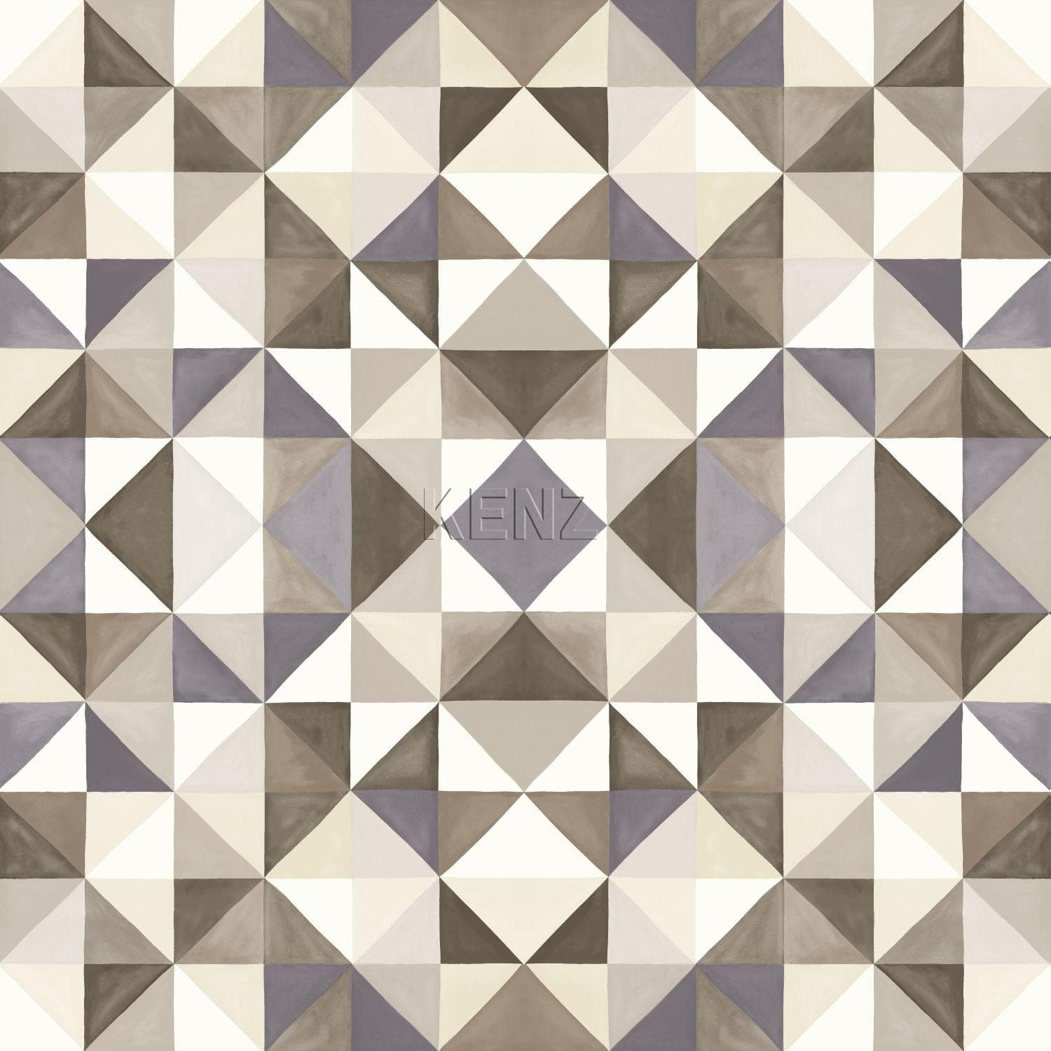 wallpaper cubism brown and beige 346909