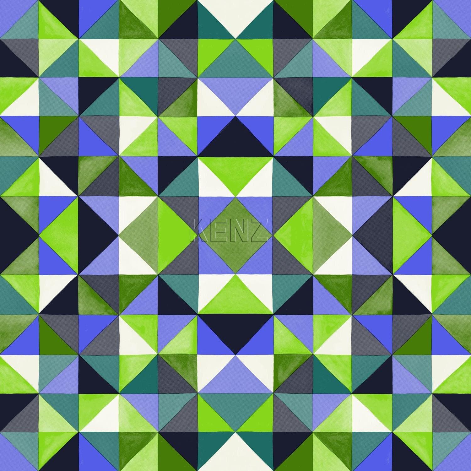 wallpaper cubism green 346914