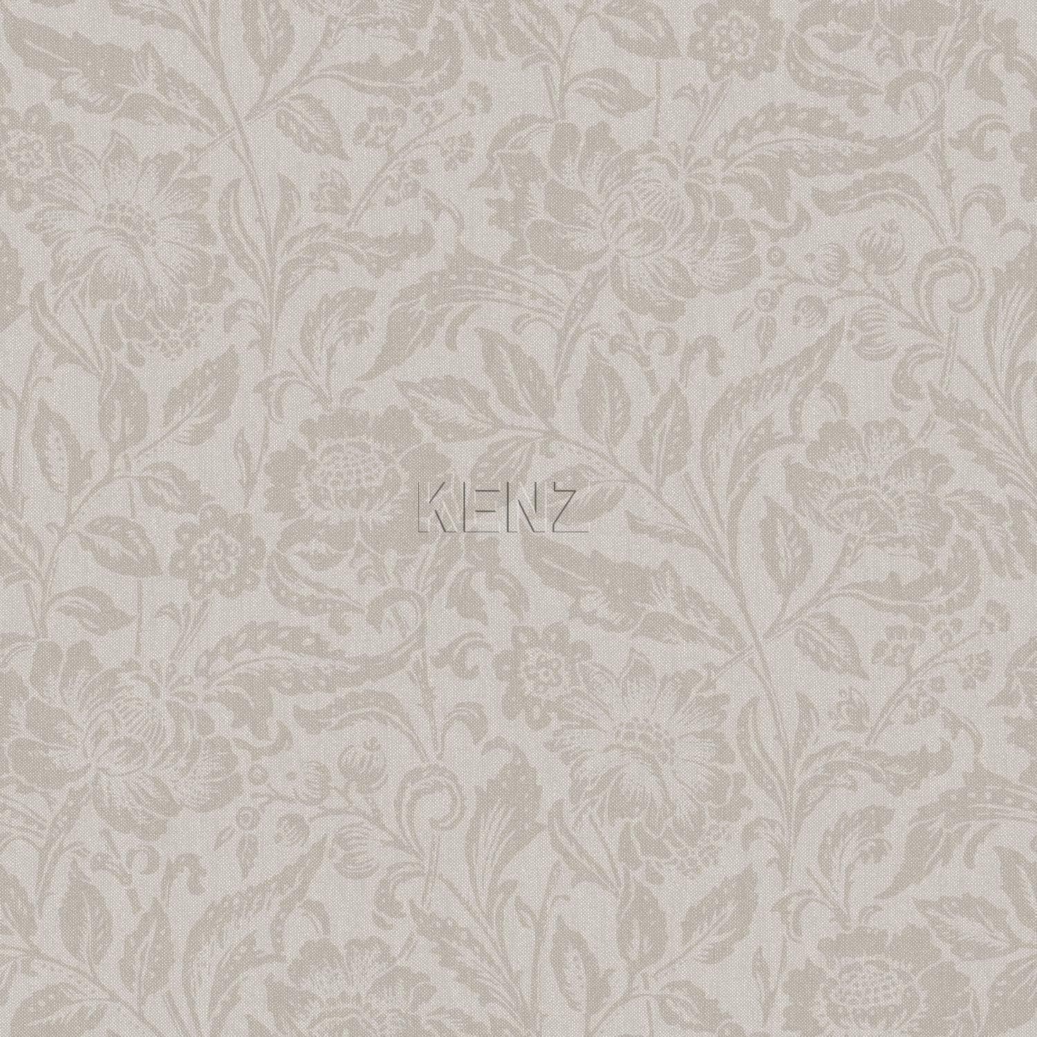 wallpaper flowers light taupe 347023