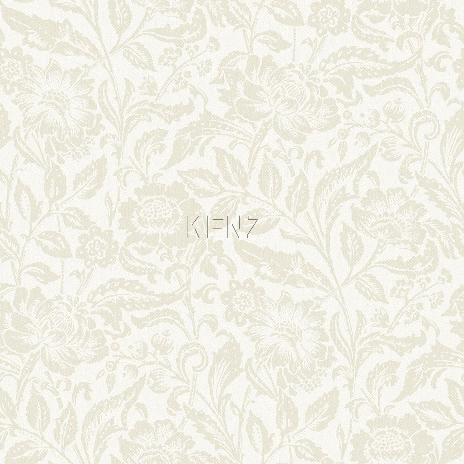 wallpaper flowers antique white 347025