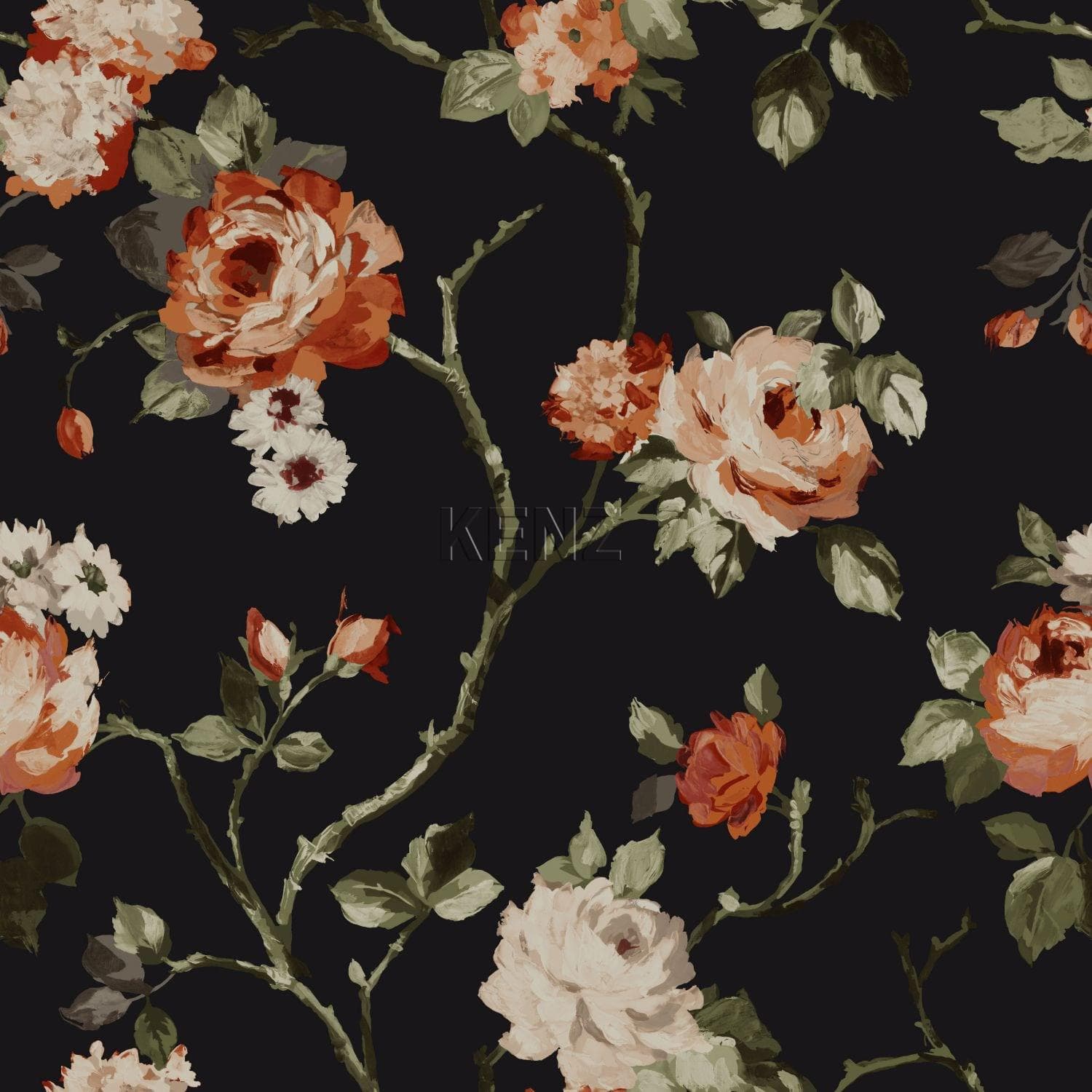 wallpaper flowers black 347431