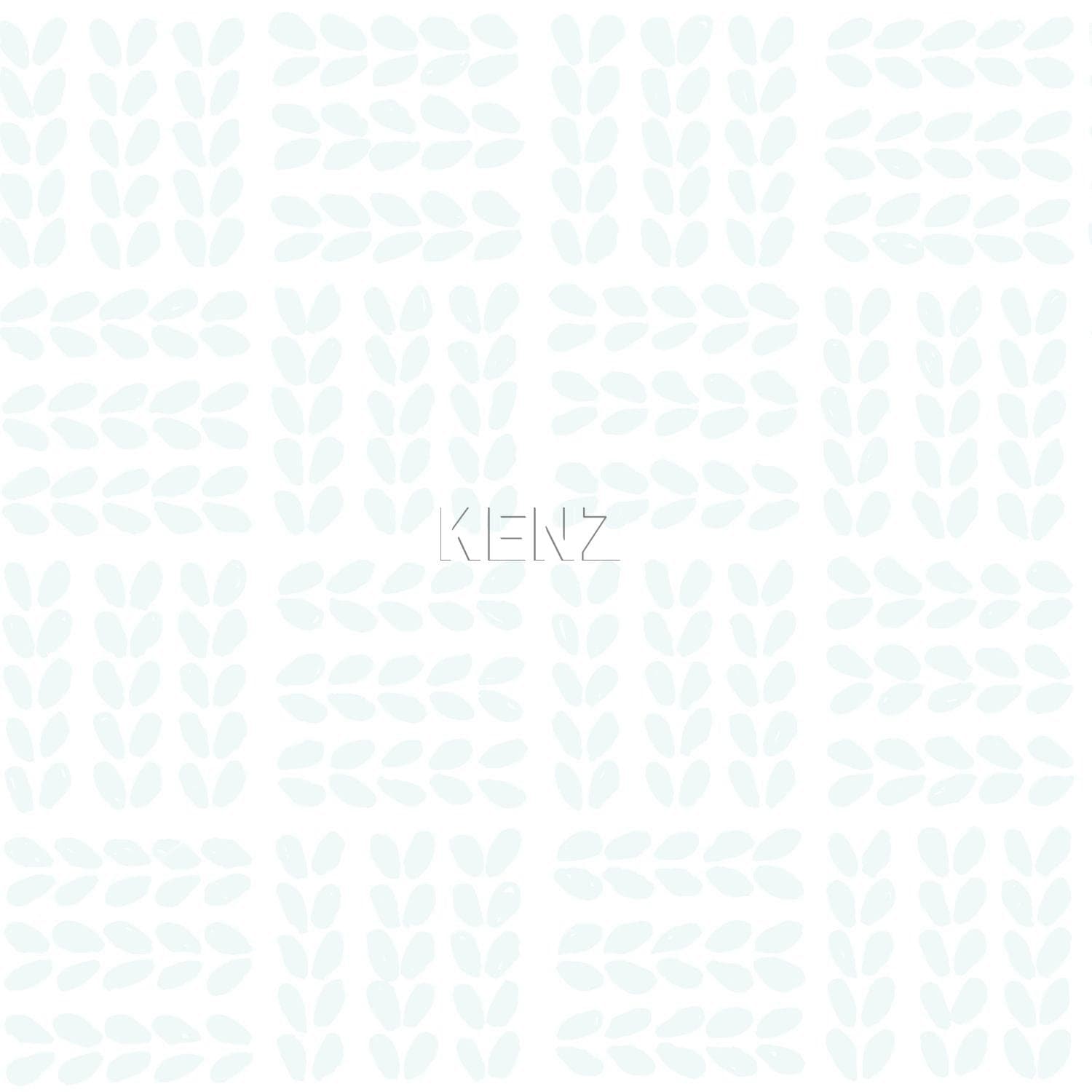 wallpaper scandinavian leaves matt white and mint green 347499
