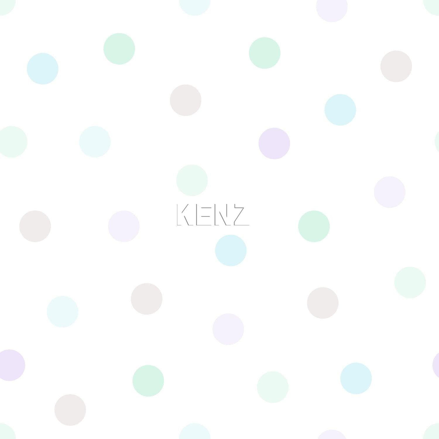 wallpaper polka dot pastel purple, mint green, shiny silver gray and pastel blue 347511