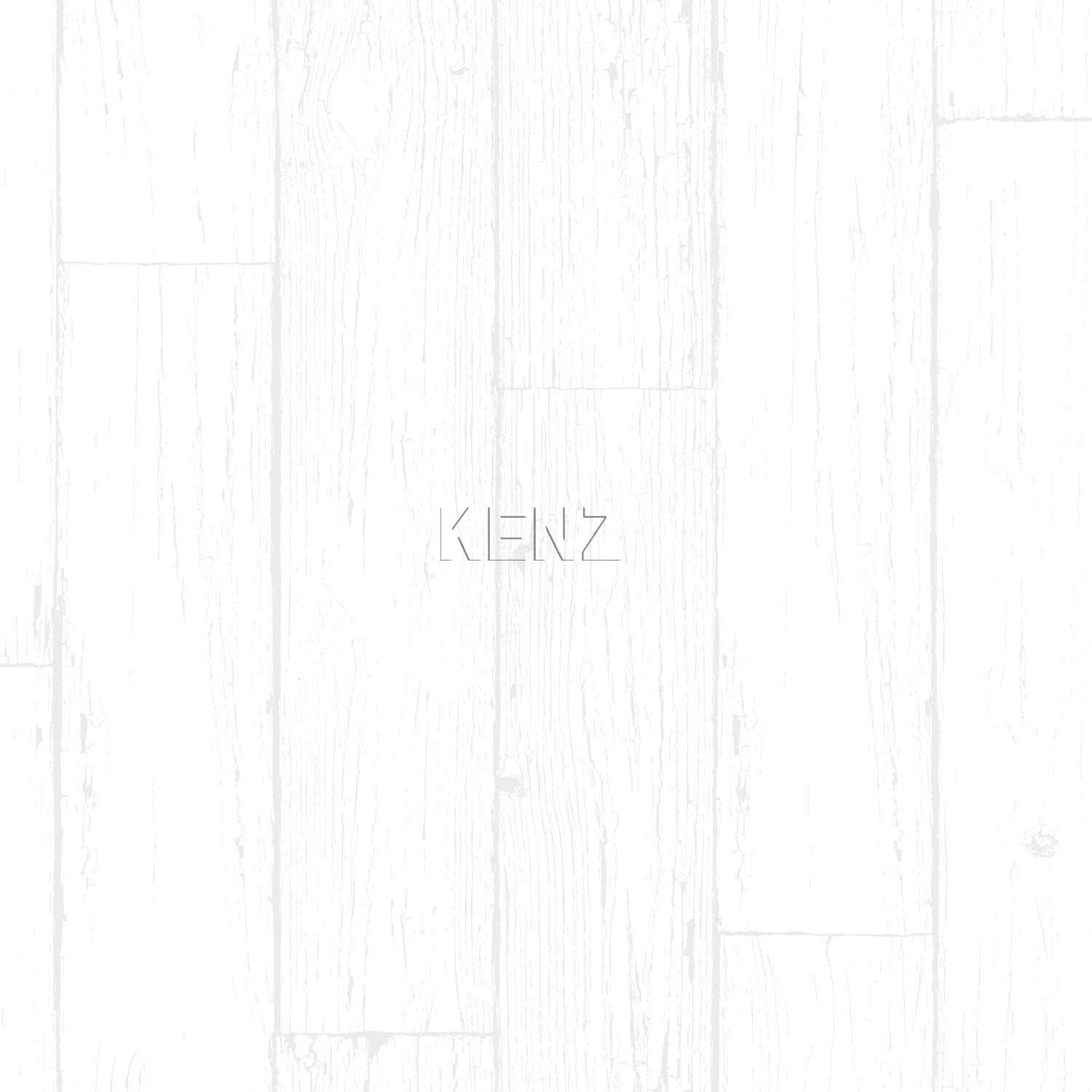 wallpaper weathered wooden planks matt white and silver 347541