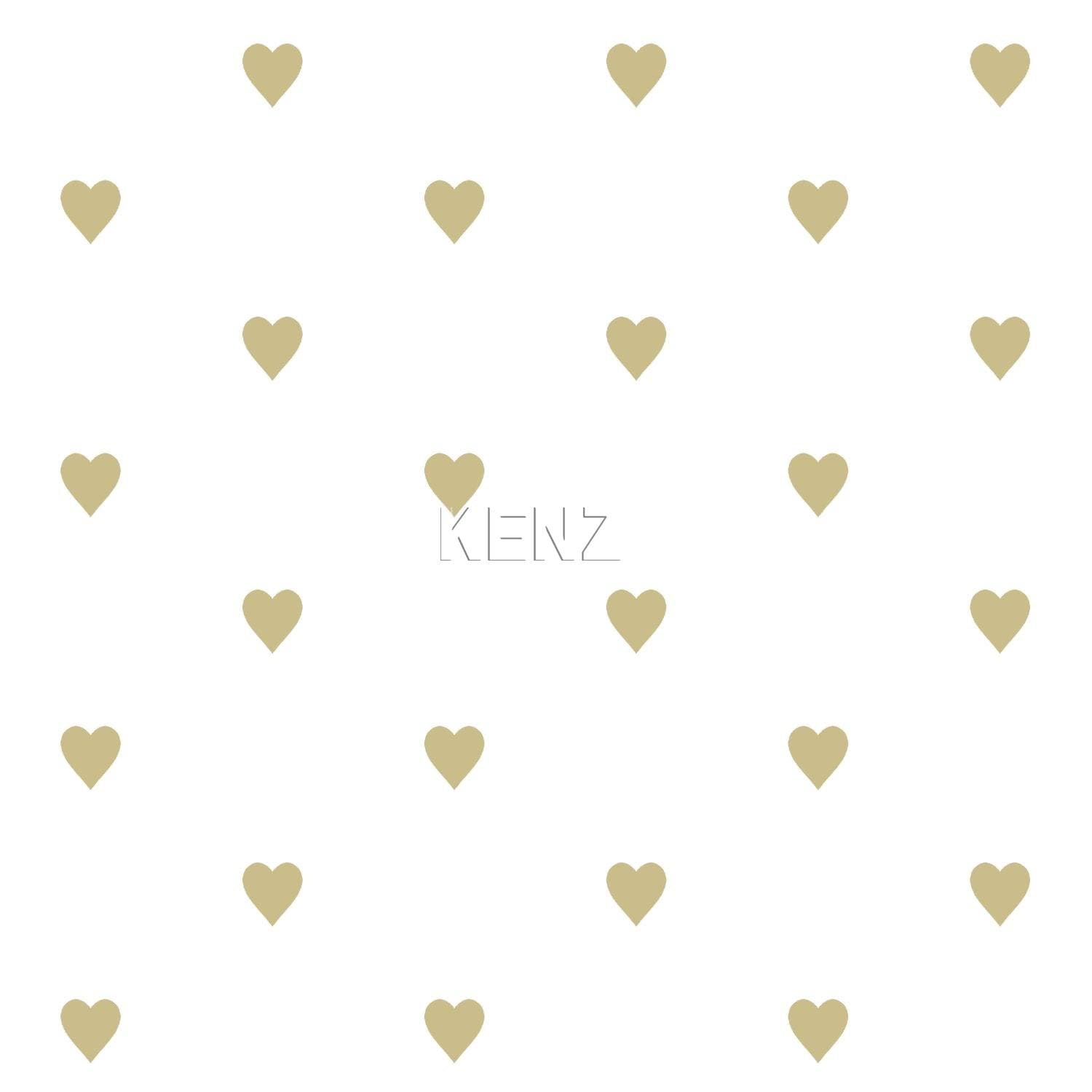 wallpaper hearts white and gold 347679