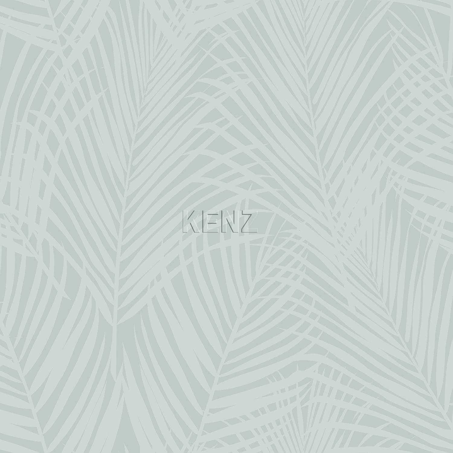 wallpaper palm leaves celadon green 347742