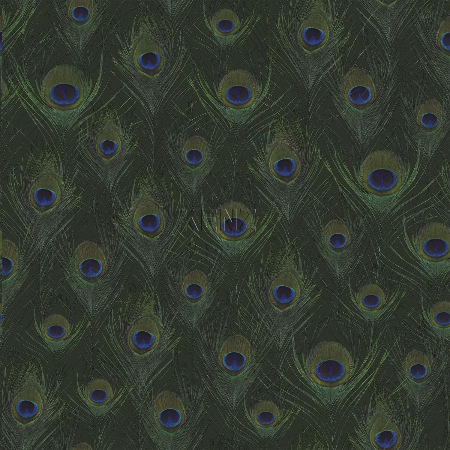 wallpaper peacock feathers moss green 347765
