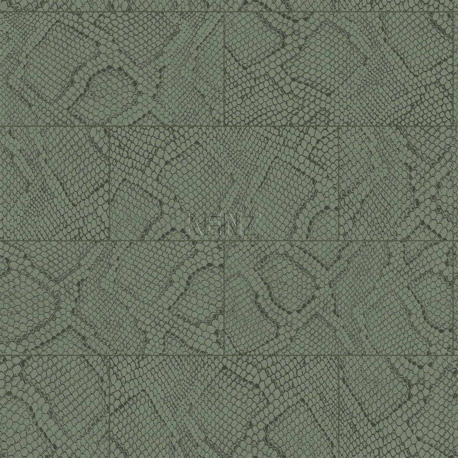 wallpaper tile pattern with snake print greyish olive green 347787