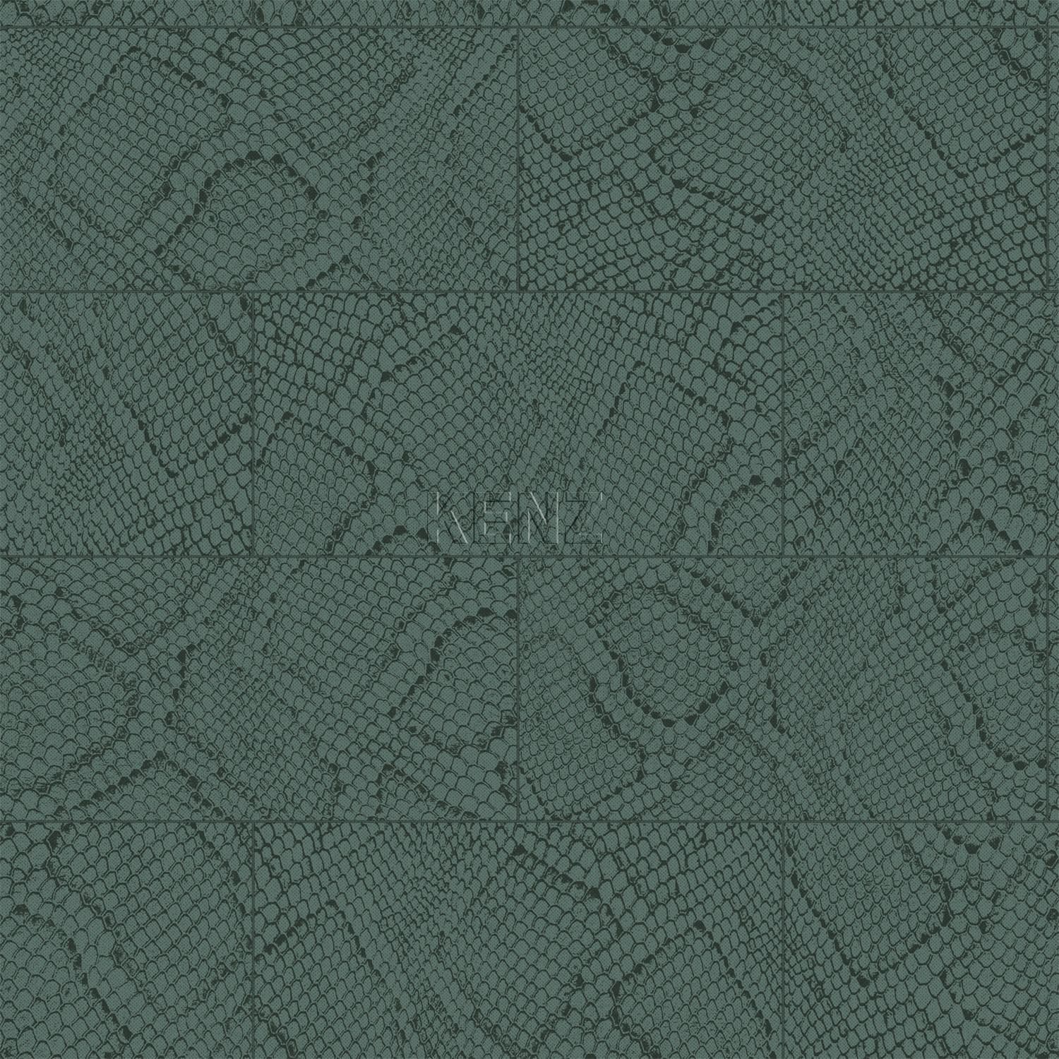 wallpaper tile pattern with snake print petrol blue 347788