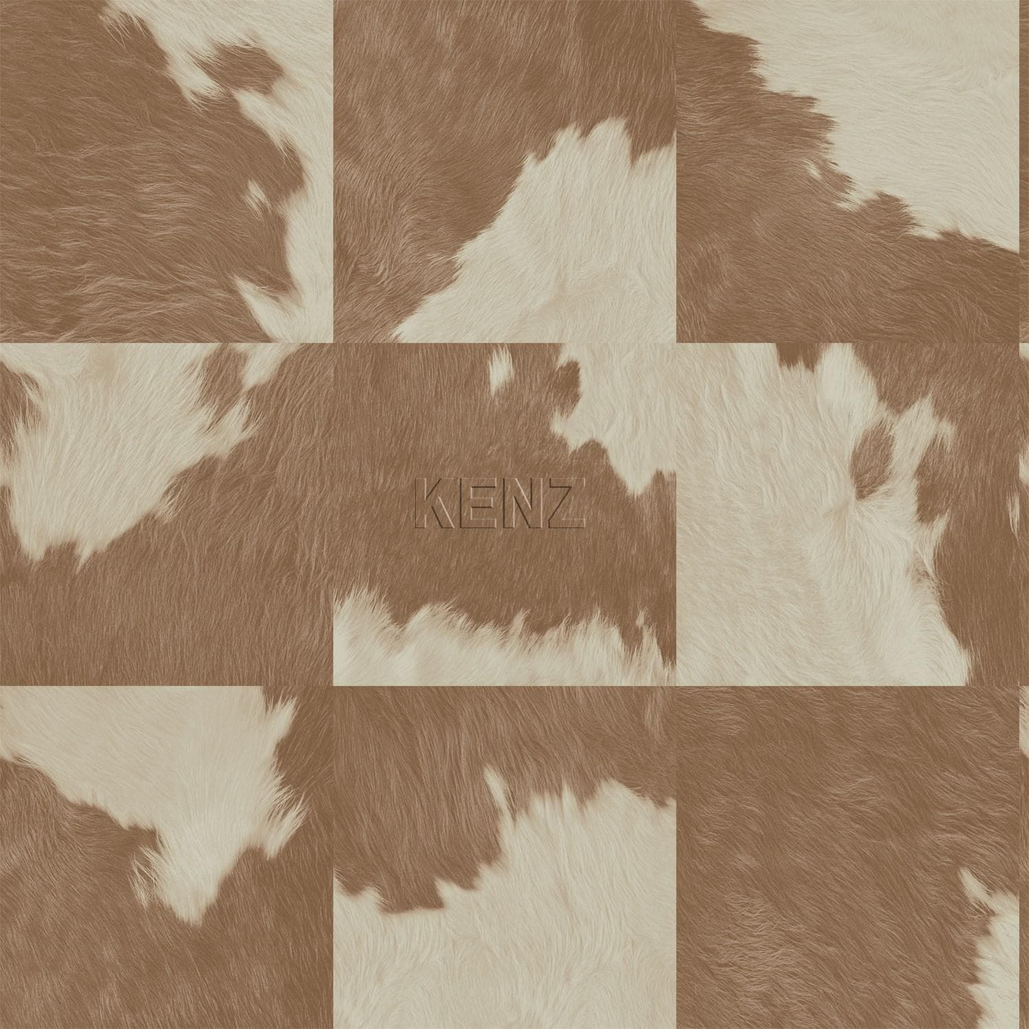 wallpaper cowhide look brown and white 347804