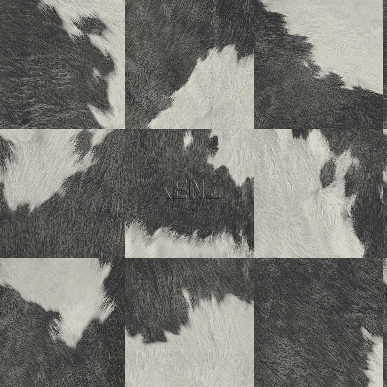 wallpaper cowhide look black and white 347805
