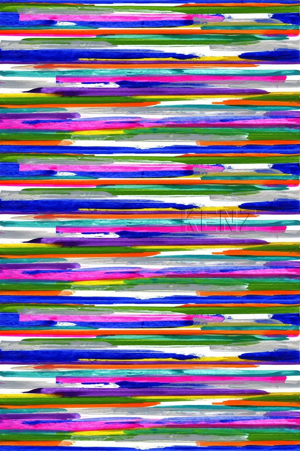 wall mural painting stripes purple, pink, blue, yellow and green 357204