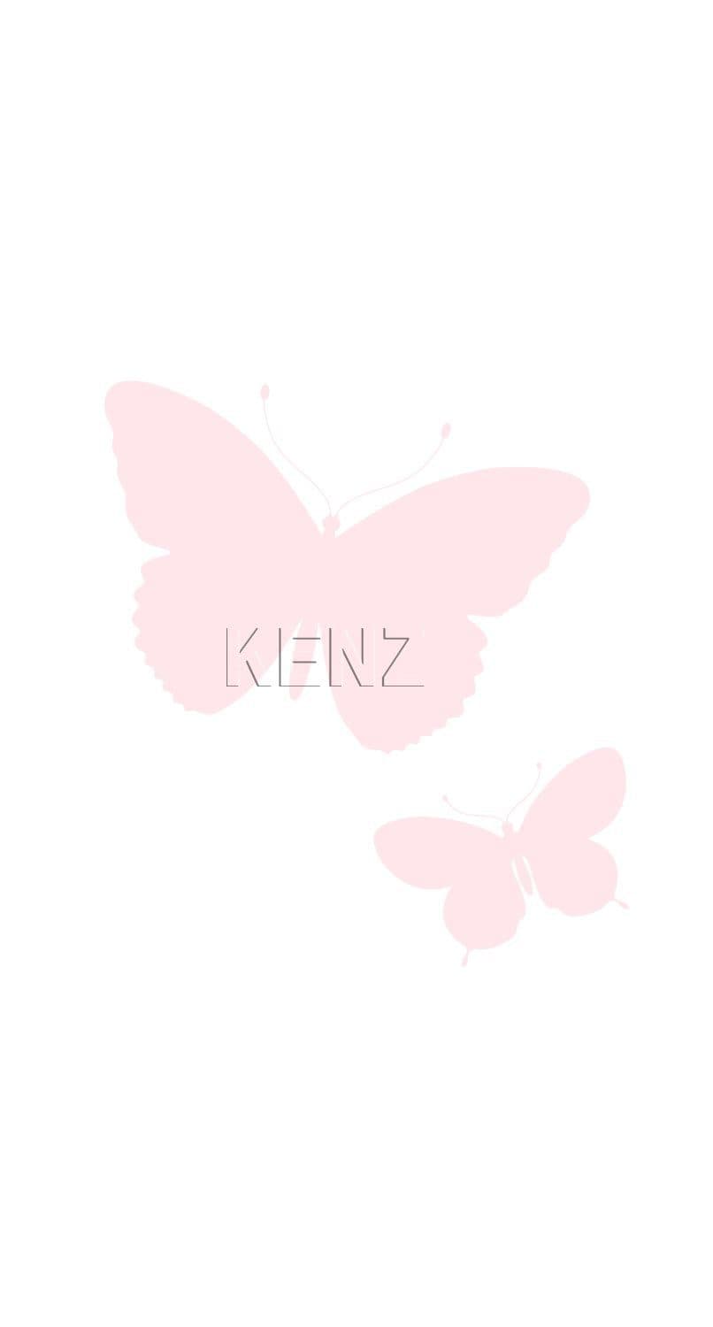 wall mural butterflies soft pink 357221