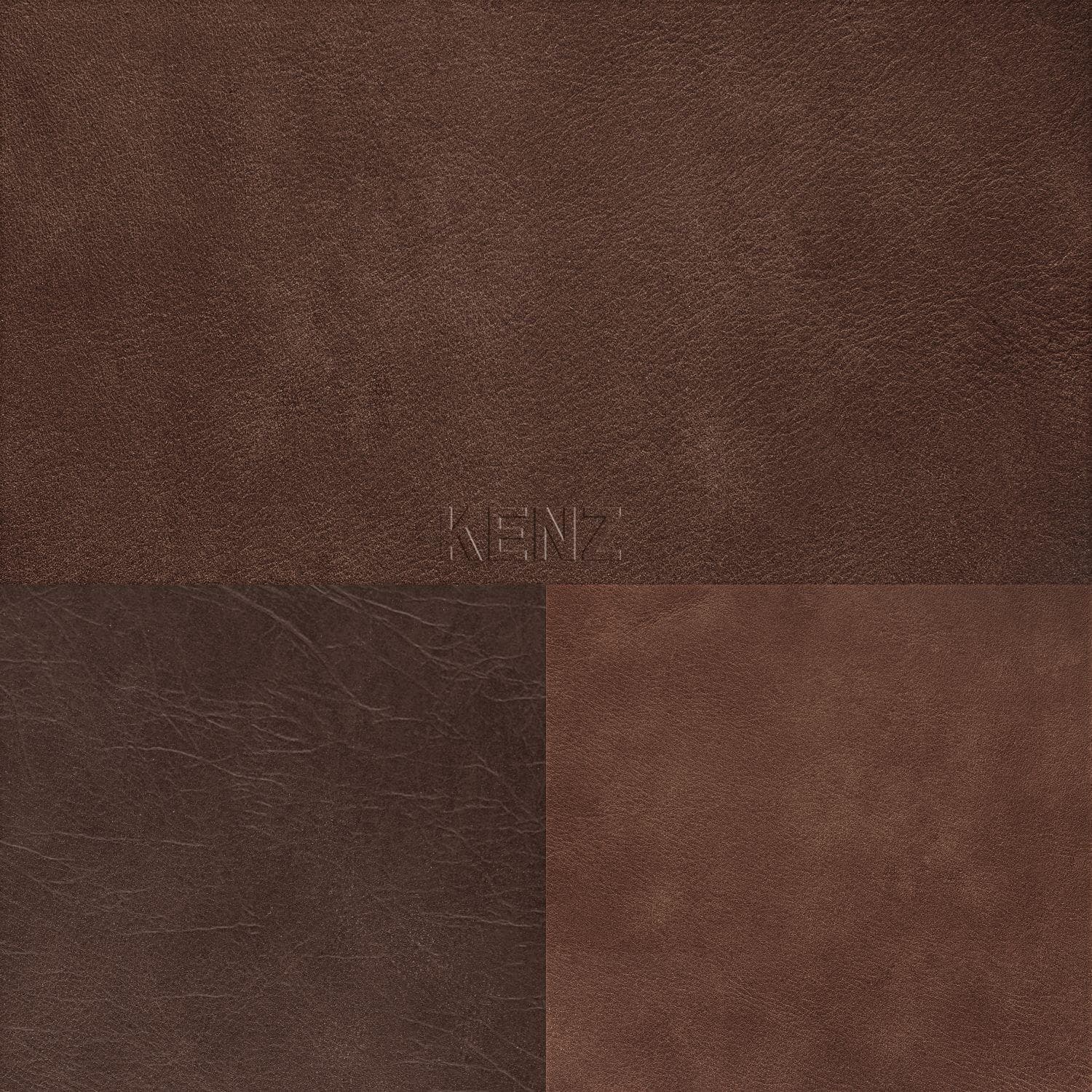wallpaper XXL tile pattern with leather look brown 357237