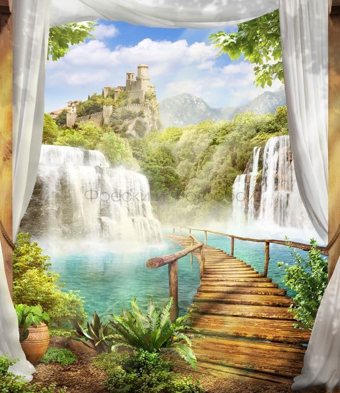 Foot-Bridge To A Castle