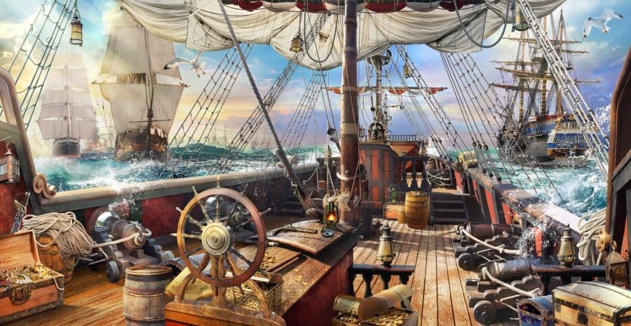 Deck Of A Pirate Ship