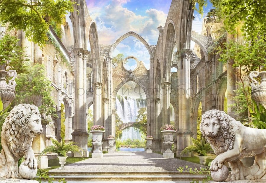 Architecture With Lions