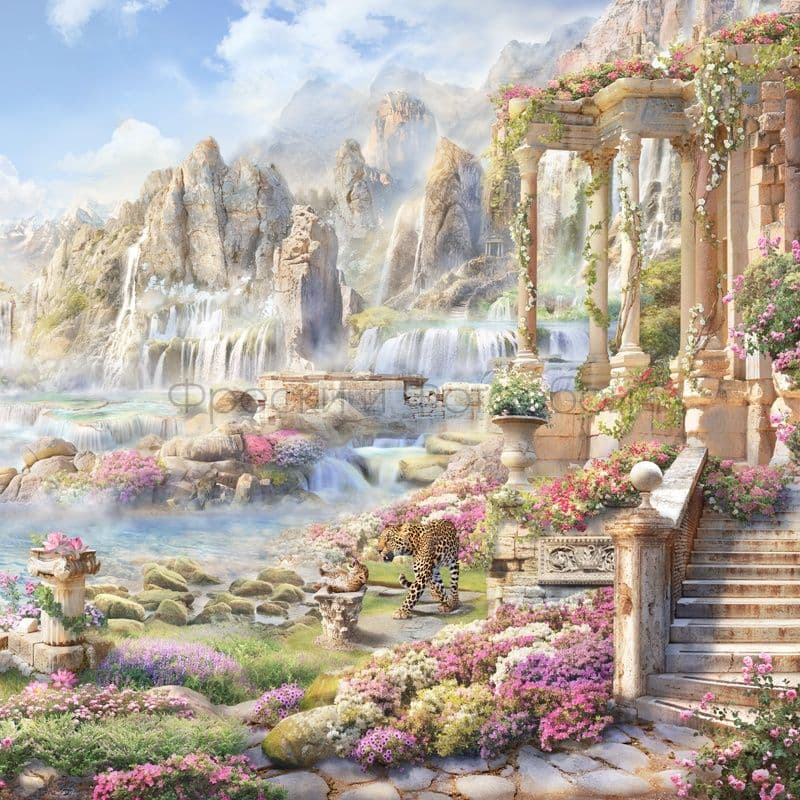 Fairy Landscape With Leopard