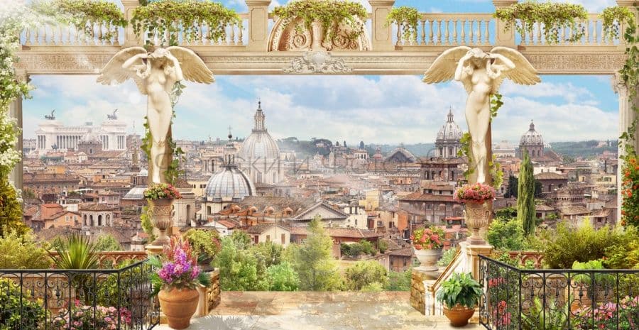 Rome View From A Terrace