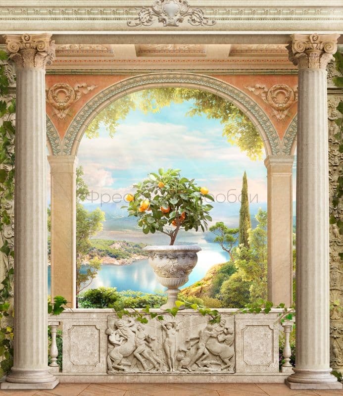Balcony With Columns