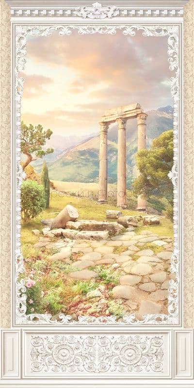 Sunset With Columns