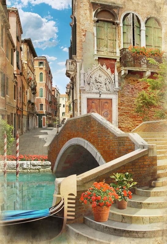 Foot-Bridge Across A Canal