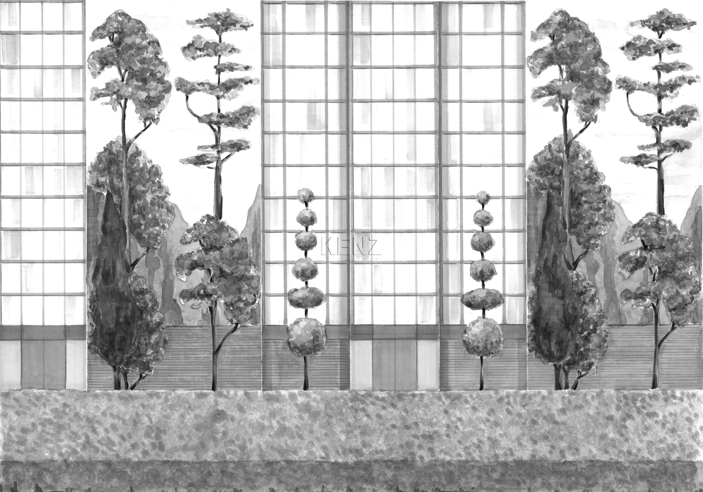 Urban Garden Black and White