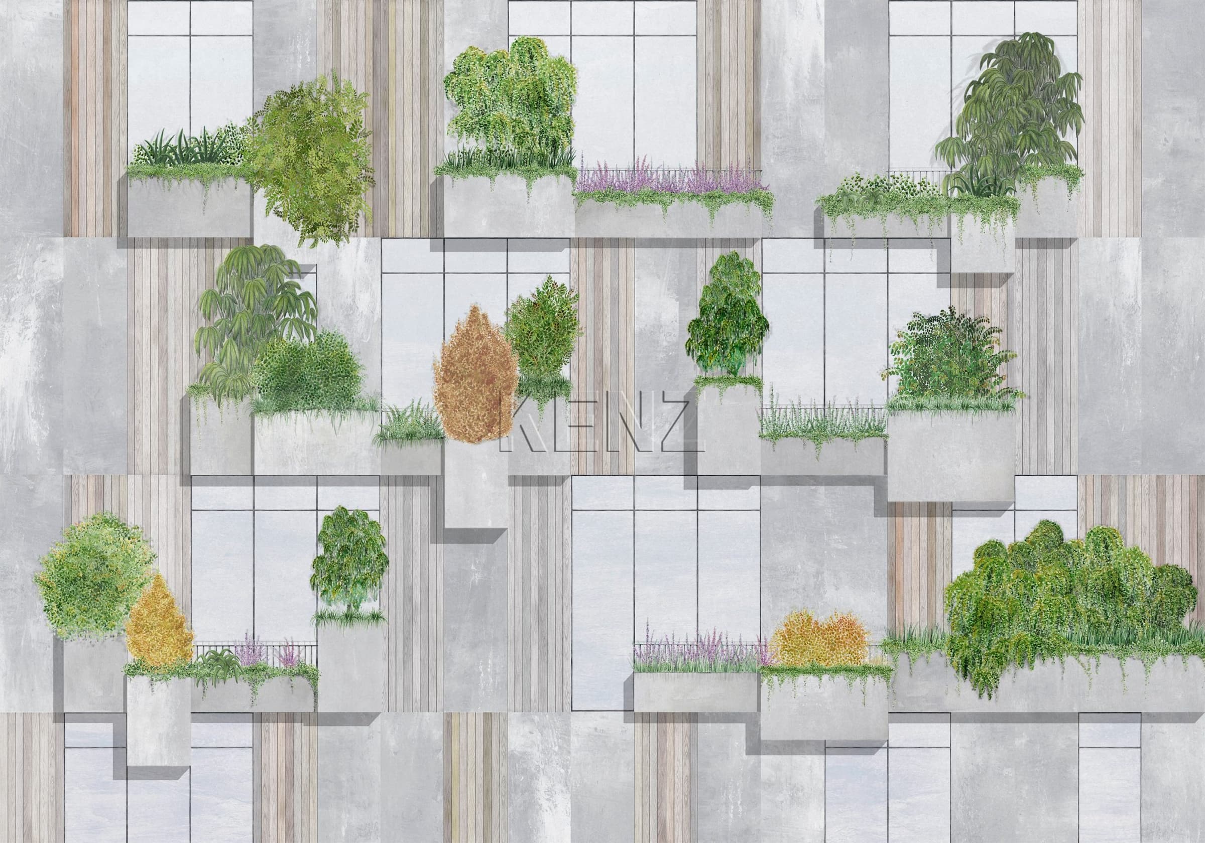 Vertical Forest Blue