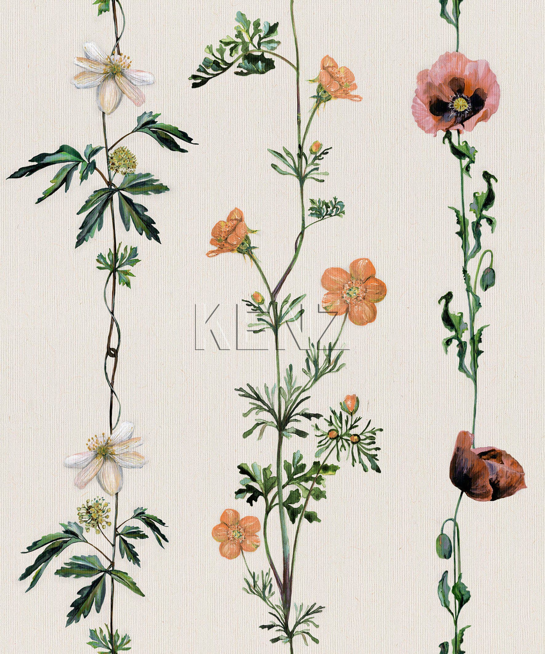 Climbing Flowers Linen