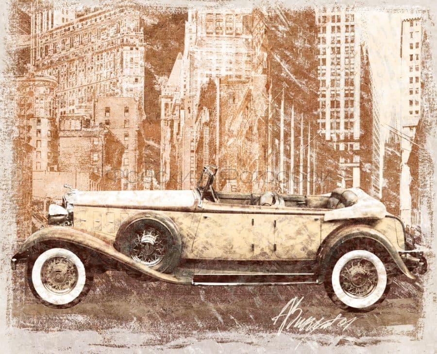 Collage With A Convertible
