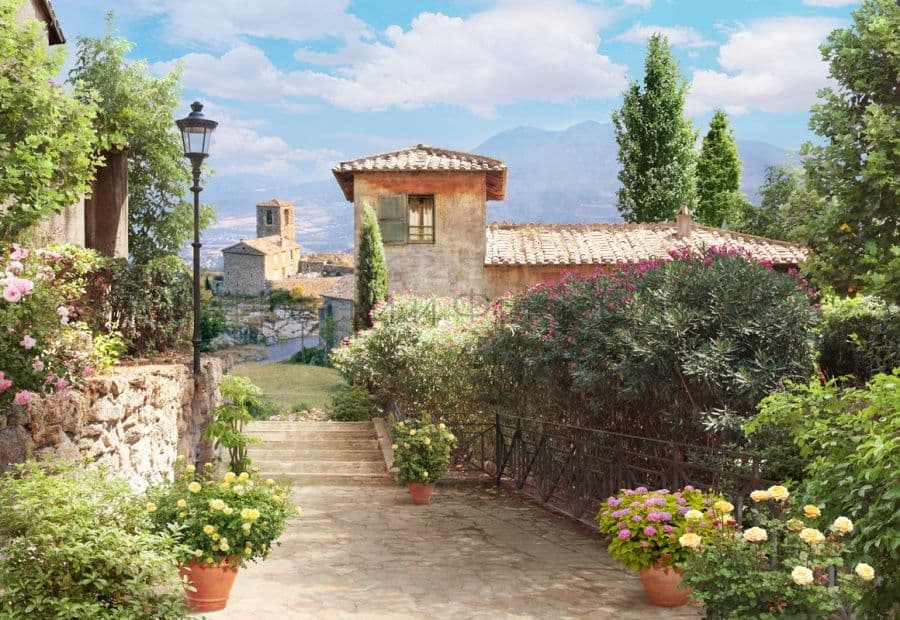 View Of An European Street