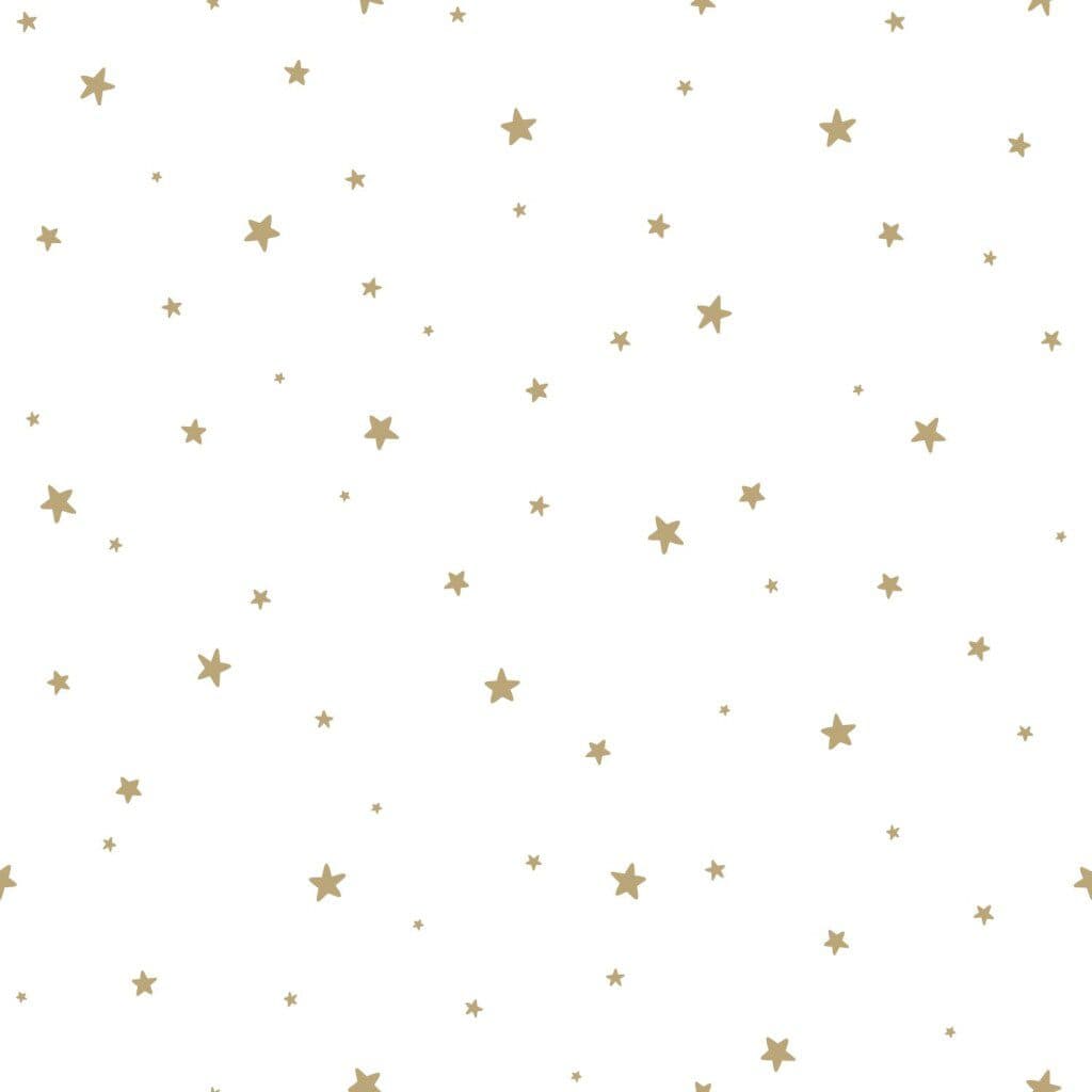 wallpaper little stars white and gold 139259