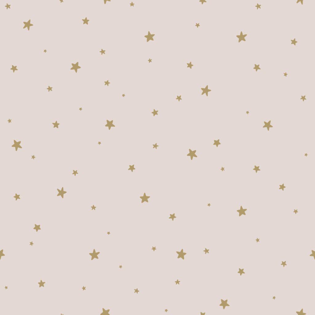 wallpaper little stars antique pink and gold 139260
